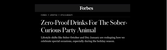 Zero Proof Drinks for the Sober Curious Party Animal - Forbes