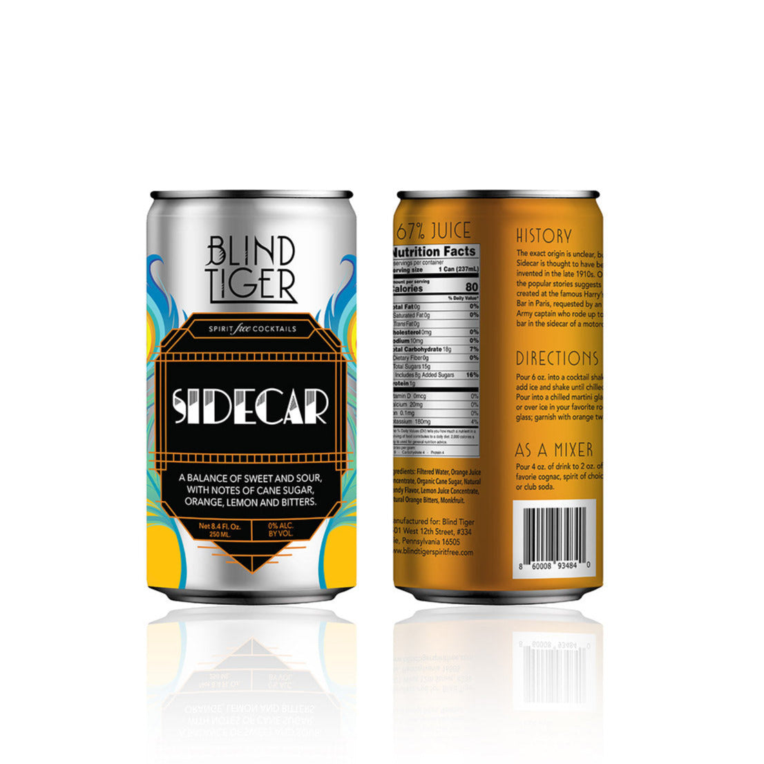 Sidecar Slim Can 4-pack (33.6oz)