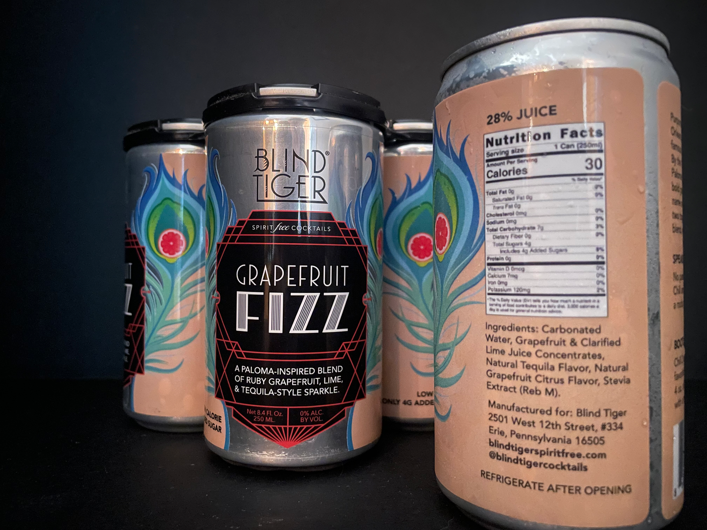 NEW --- Grapefruit Fizz (Low calorie; low carb)