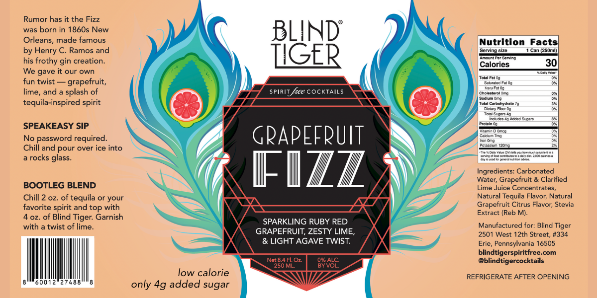 NEW --- Grapefruit Fizz (Low calorie; low carb)